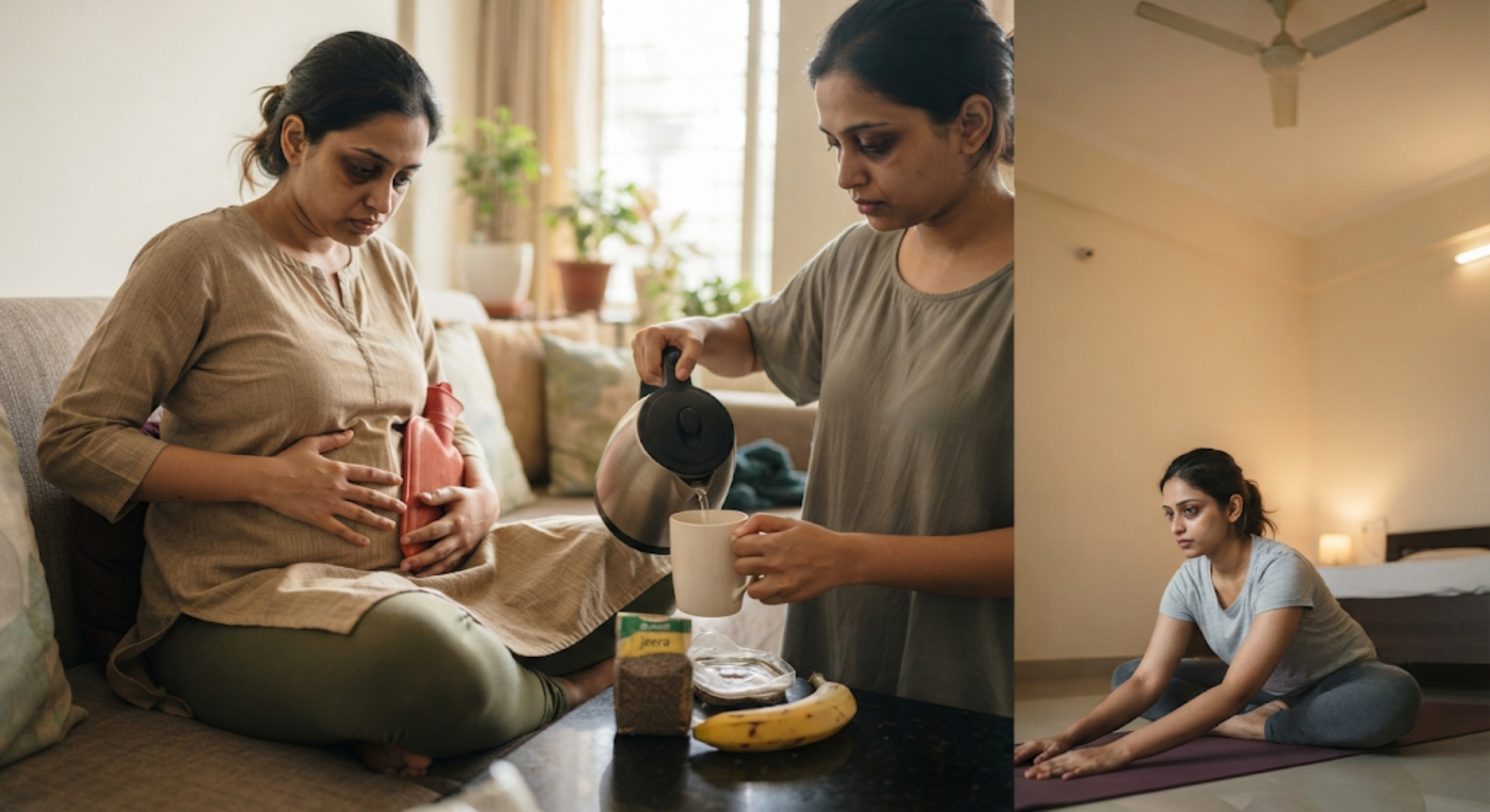 Relief remedies for ovulation bloating